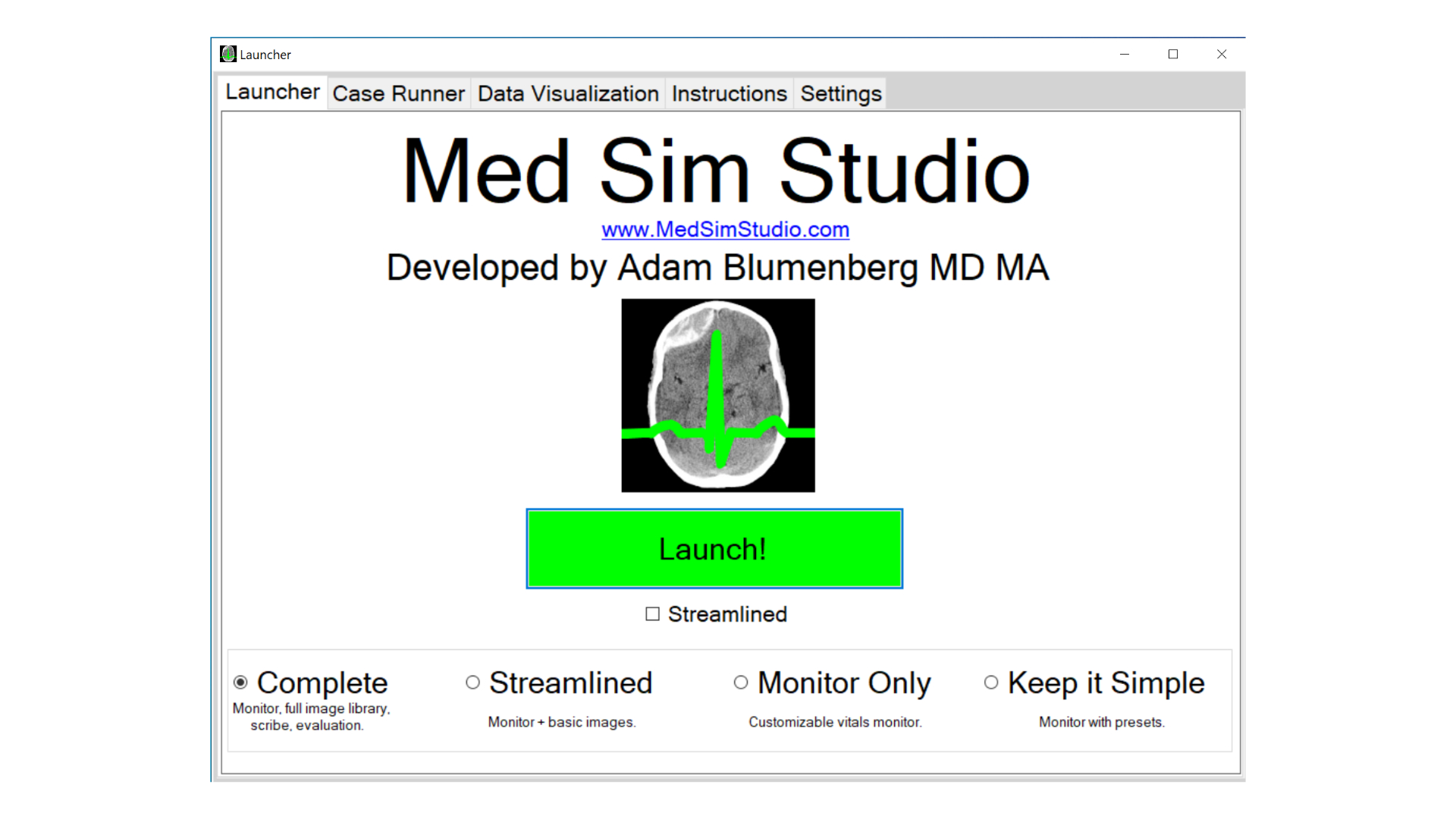 Simulation is for everyone: Med Sim Studio